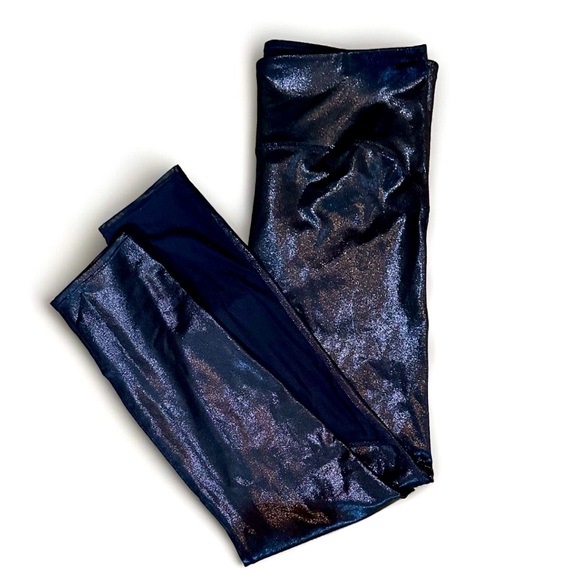 NWOT JoyLab Sparkle Leggings Women's Large L High-Rise Seamless Metallic Mesh - Picture 2 of 11